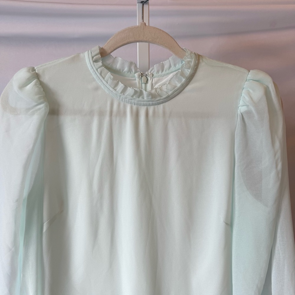 Wilfred Light Green Long Sleeve Dress - Picture 2 of 6